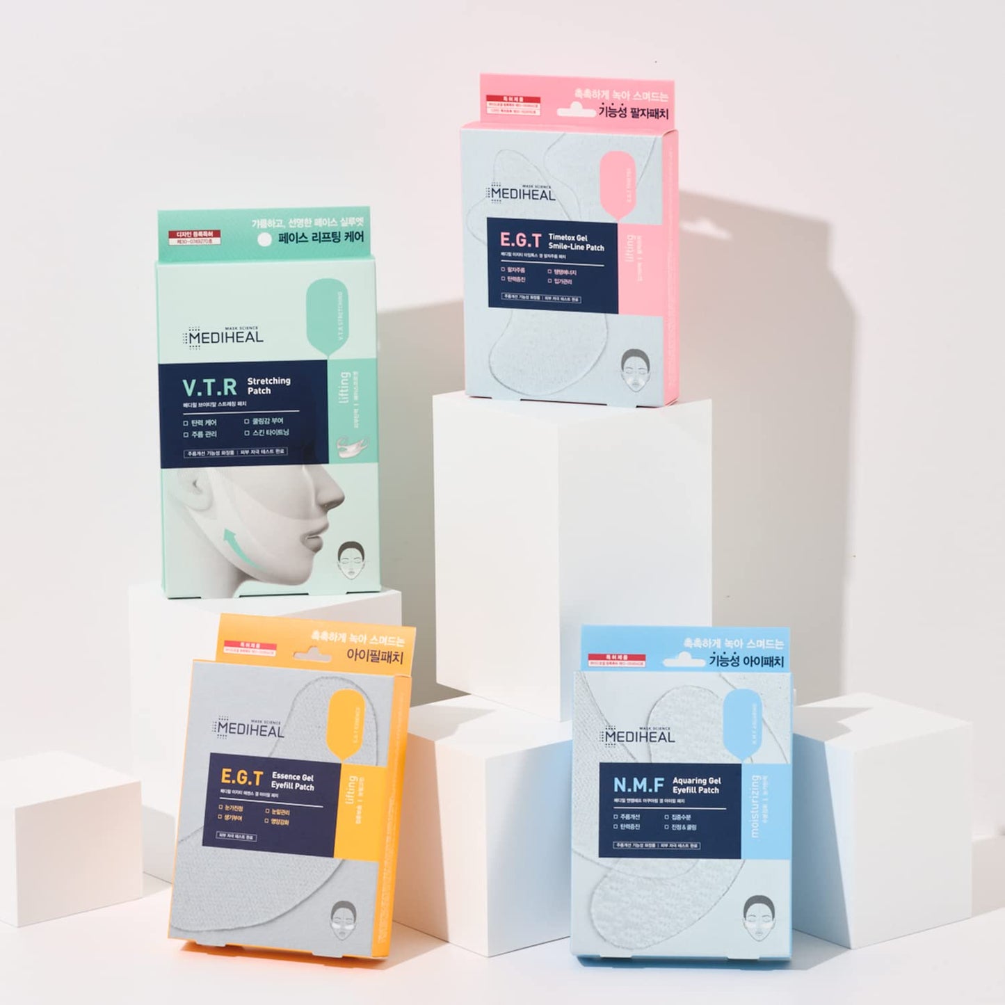 Mediheal E.G.T Timetox Gel Smile-line Patch 5 Pouch - Anti-Wrinkle Patches for Fine Lines with Marine Collagen & Adenosin - Anti-Aging, Firming Care -Water Soluble Essence Gel Type