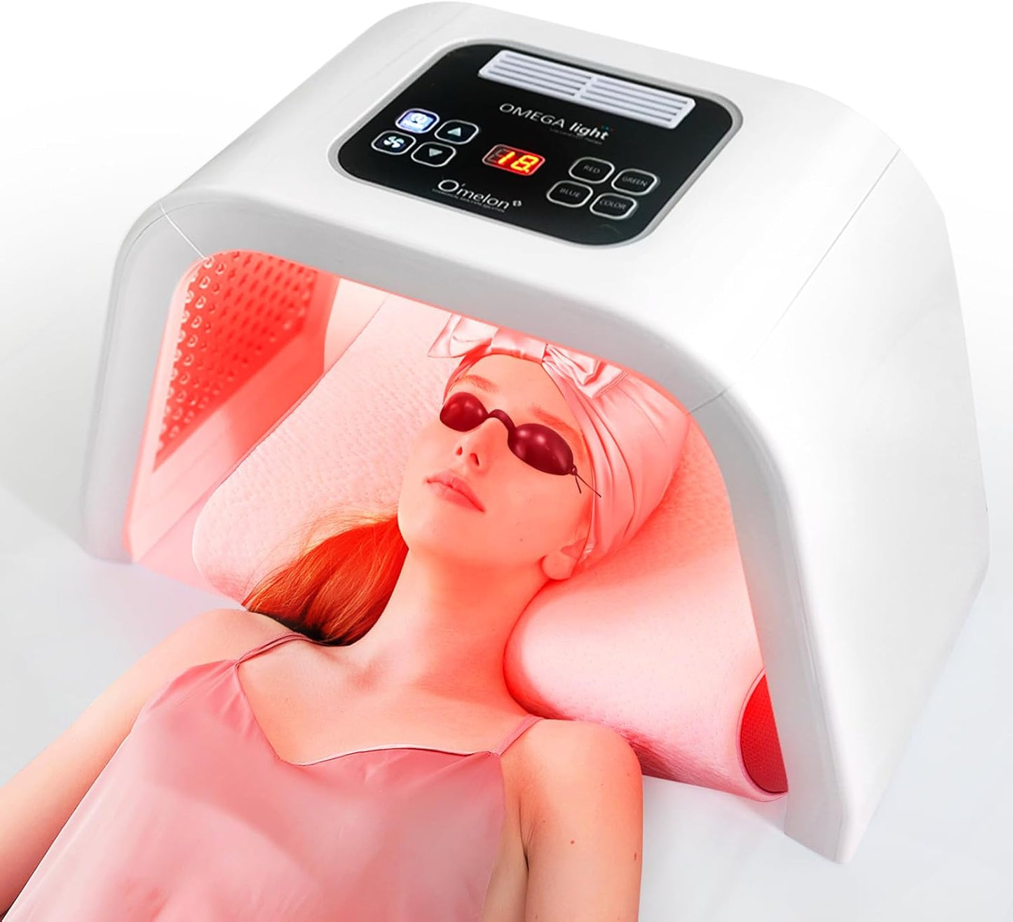 LED Facial Mask Red Light Therapy Equipment FSA HSA Eligible Beauty Skin Care Expert Led-Face-Tool 7 in 1 Beauty Equipment for Acne Reduction Skin Rejuvenation Anti-Aging Wrinkle