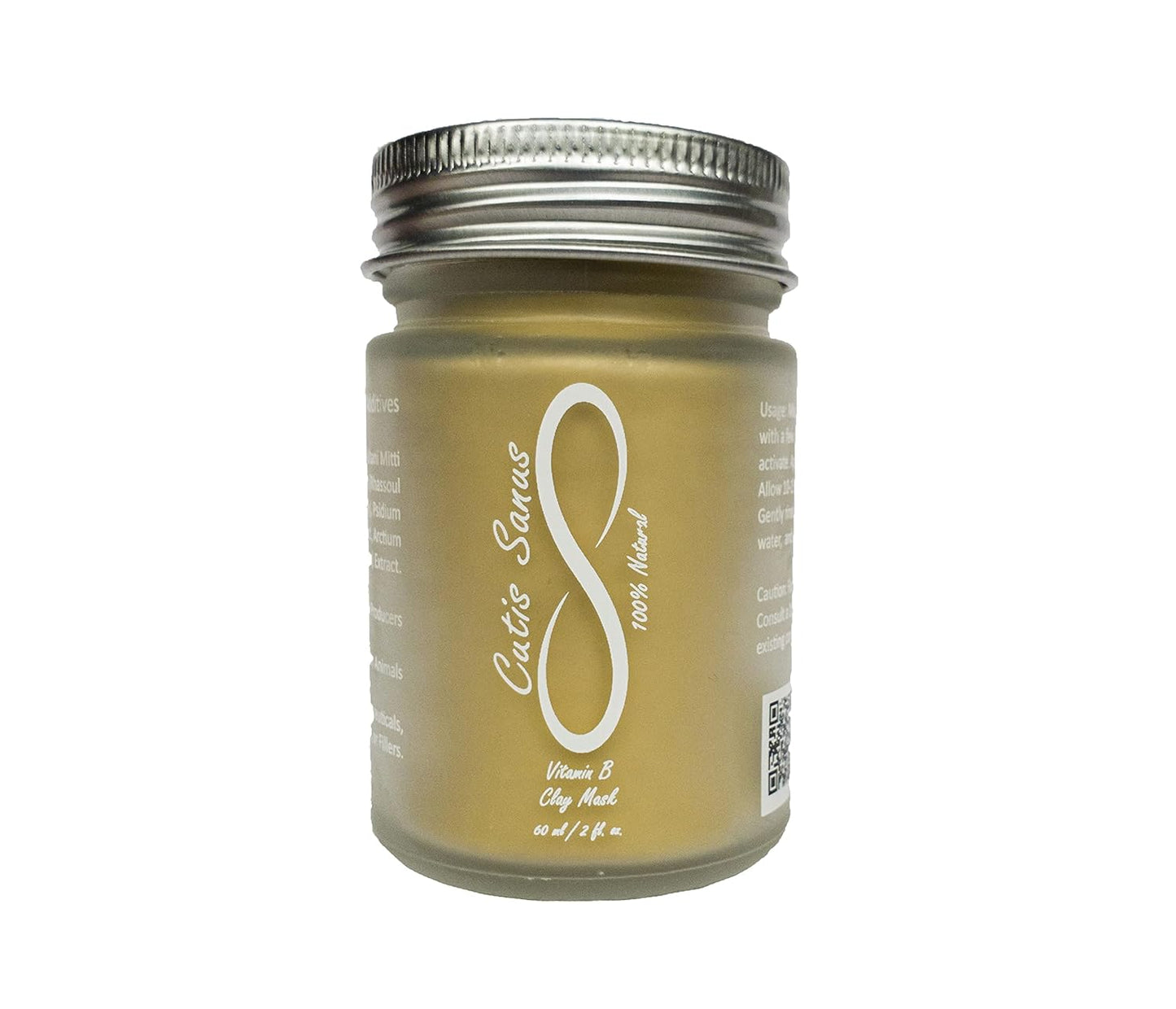 100% Natural Vitamin B Clay Exfoliating Face Mask 120g All Clay & No Water