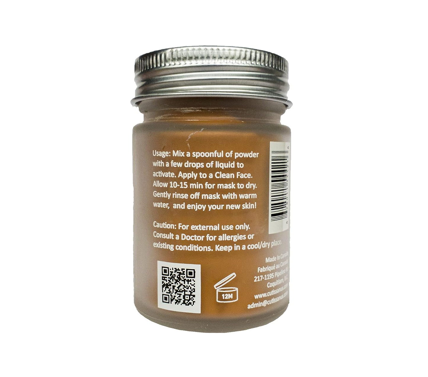 100% Natural Vitamin A Clay Mask 120g All Clay & No Water